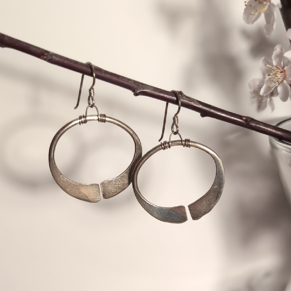 Elegant Silver Hoop Earrings